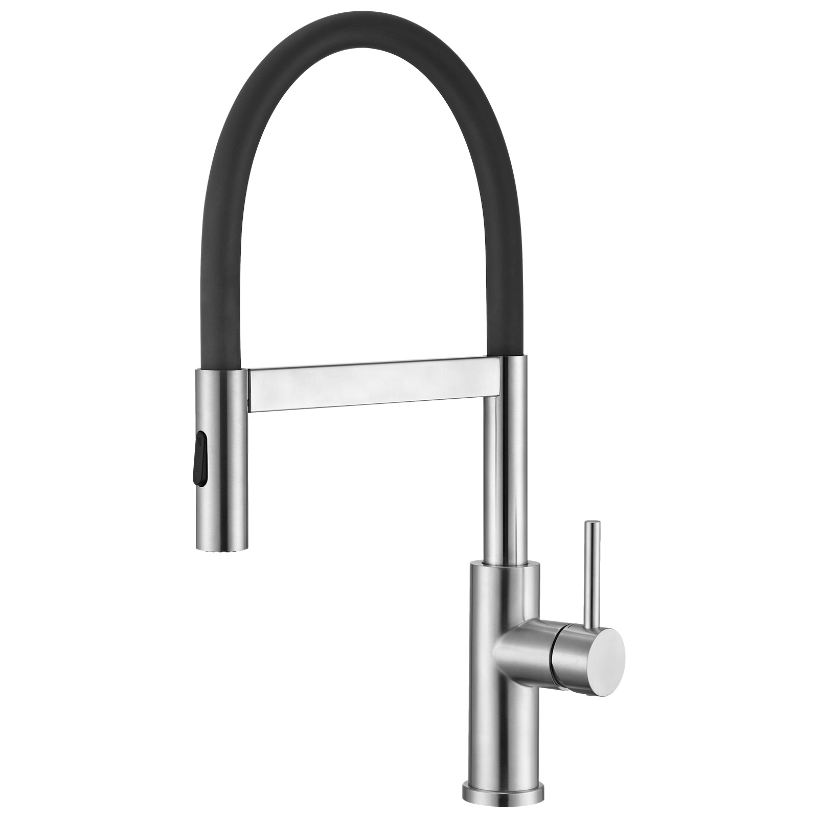 Cecipa Max Magnet-küchenarmatur 360° Schwenkbar, Flexibler Küchenwasserhahn, Ausziehbarer Wasserhahn Mit Einhebelmischer & 2-strahlen, Schwarz + Gebürstet, Hochdruck