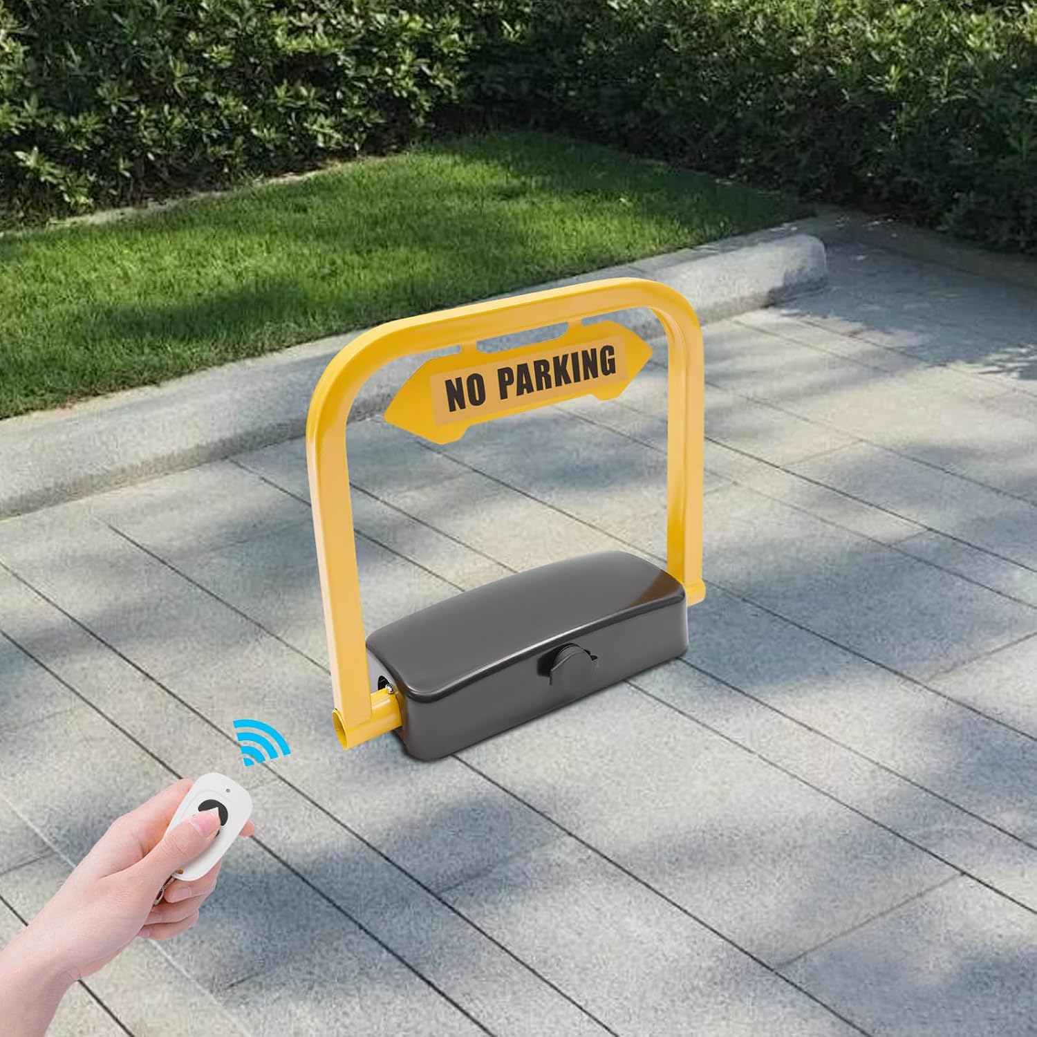 Elektrische Parkplatzsperre Mit Fernbedienung, Parkplatzsperren - Langlebig, Wasserdicht Und Intelligent, Klappbarer Parkpfosten Poller Für Zuverlässige Parkplatzabsperrung