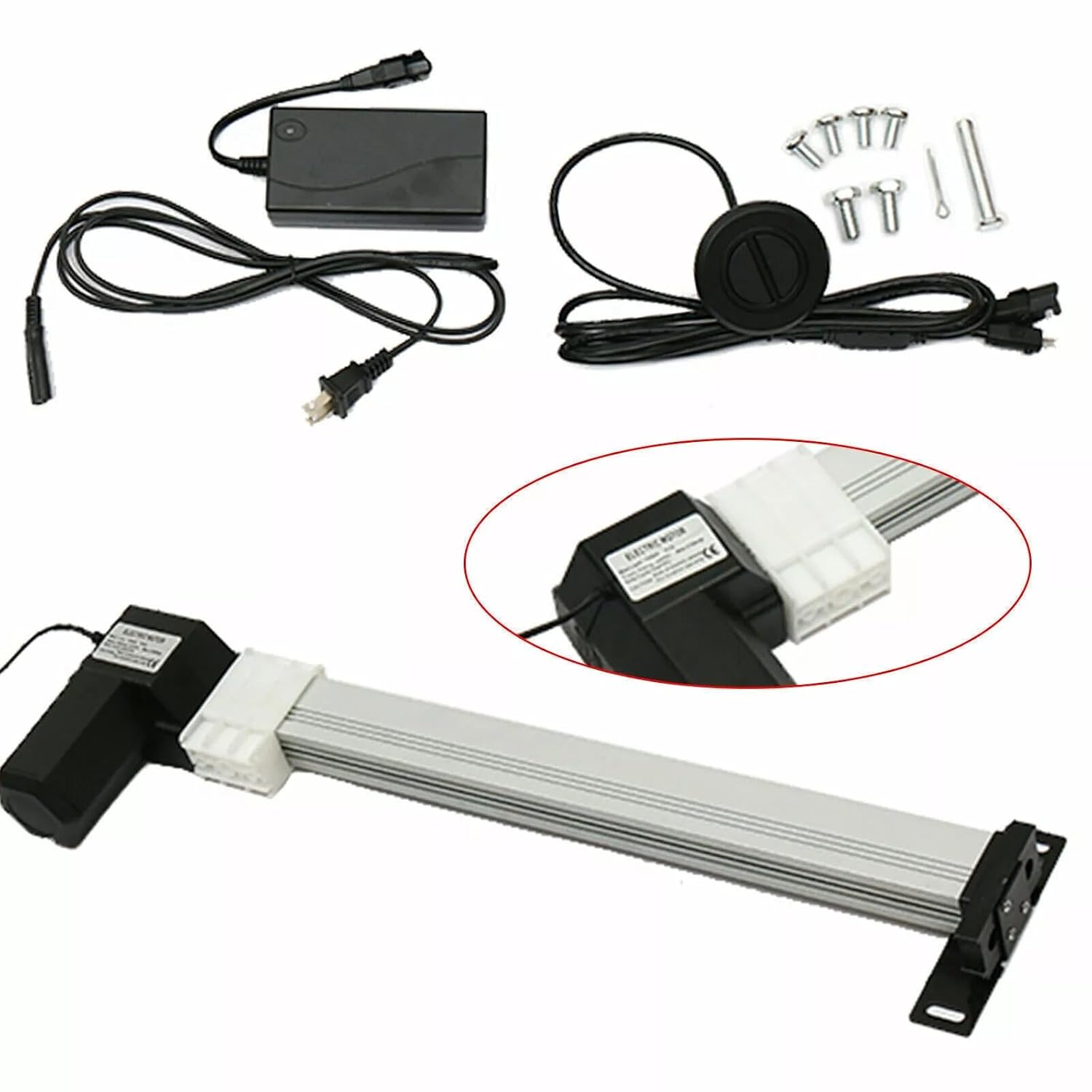 Linearantrieb 24v Dc Linearmotor Linear Actuator 330mm Hub Elektromotor,stromliege Motoraktuator Hubmotor Für Elektrischen Antrieb Liftmechanismus 6000n Schubkraft Geeignet Mit Ip20 Schutzklasse