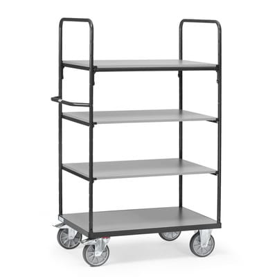 Etagenwagen 8301 grau 4 Böden 1000 x 600mm, 600kg