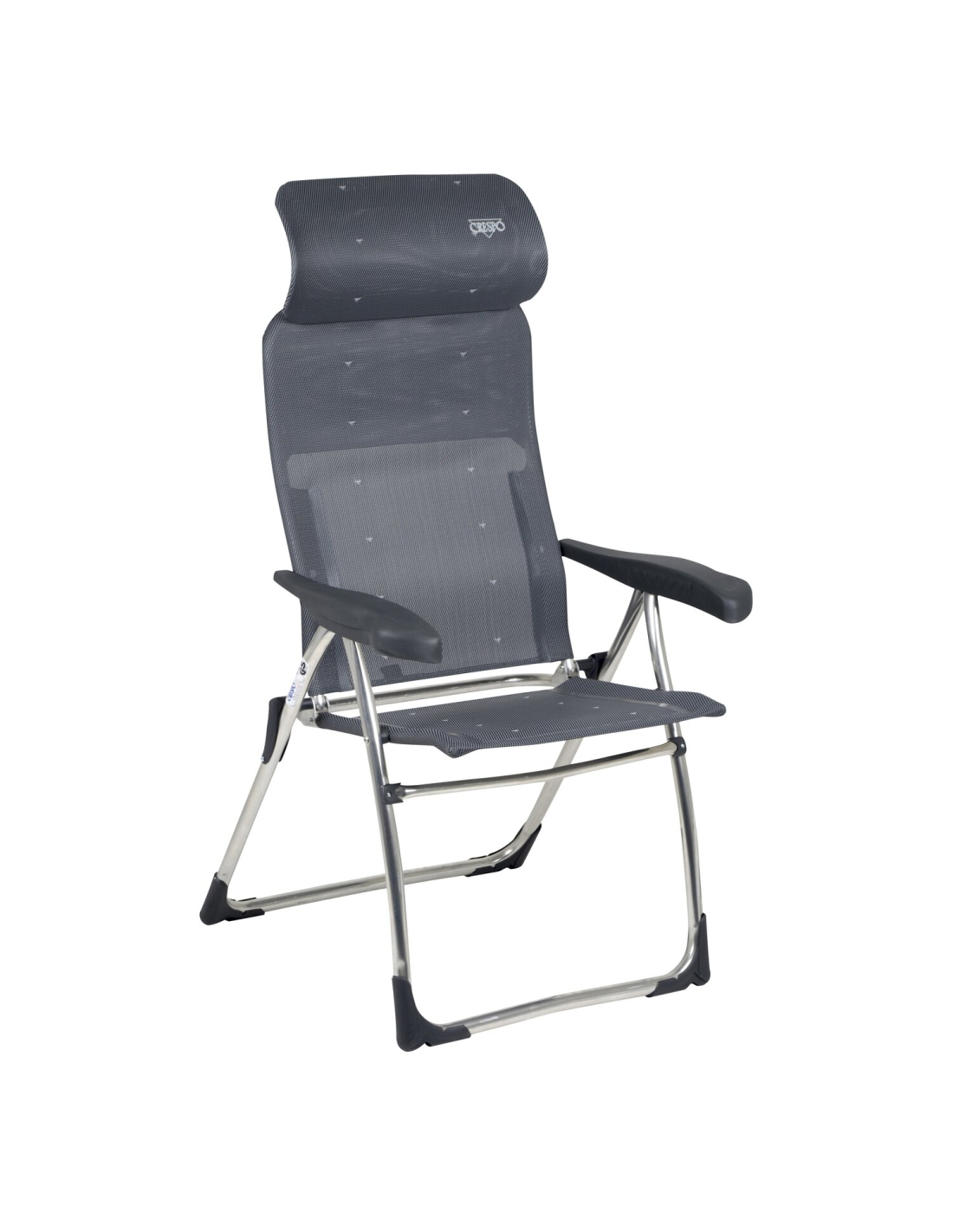Fauteuil Classic Ergonomic Gris Avec Appui-tête - Crespo