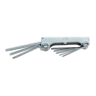 SCL 43 TX-80 Winkelschraubendreher-Satz im Clip 8-teilig TX T9-T40