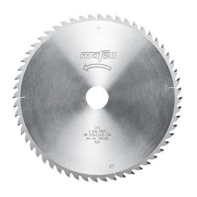 Sägeblatt-HM ø237 x 1,8/2,5 x 30mm 56WZ