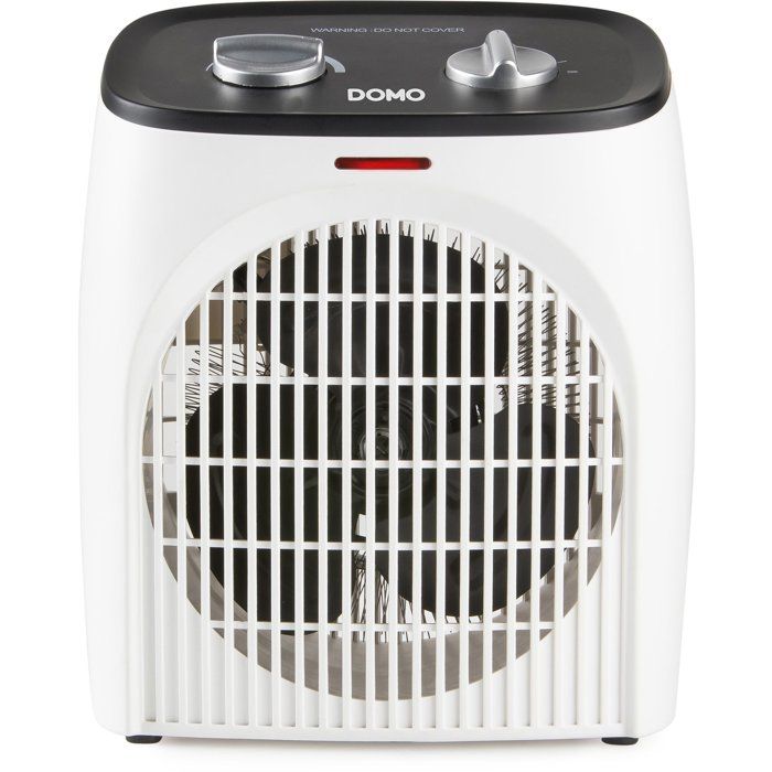 Heizlüfter - Keramiklüfter - 2000 W - Domo - Heizlüfter Badezimmer - Kompakt - Weiß