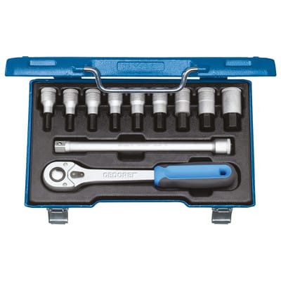 IN 19 Q Schraubendreher-Satz 1/2" 11-teilig Innen-6-kant 5-17mm
