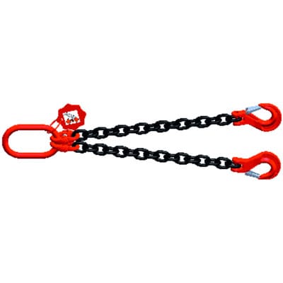 Zweistrang Kettengehänge Gabelkopf, 180 x 100mm, 5300kg