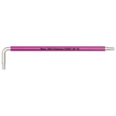 3967 SXL HF TORX Winkelschlüssel Multicolour mit Haltefunktion, lang, Edelstahl, TX 25 x 154 mm