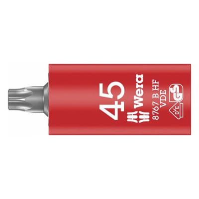 8767 B VDE HF TORX Zyklop Bitnuss, isoliert, mit 3/8"-Antrieb, mit Haltefunktion, TX 45 x 59 mm