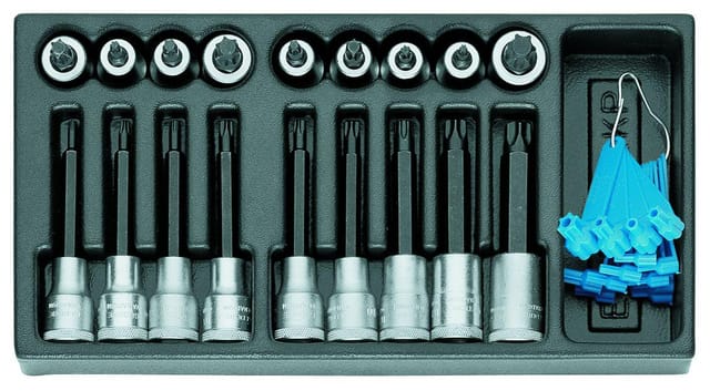 1500 ES-ITX 19 LKP Satz Schraubendrehereinsätze 1/2" in 1/3 ES-Modul