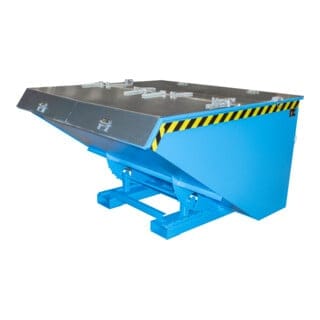 Kippbehälter Abrollsystem 2,1m³, 1720 x 1870 x 1103mm, lackiert blau
