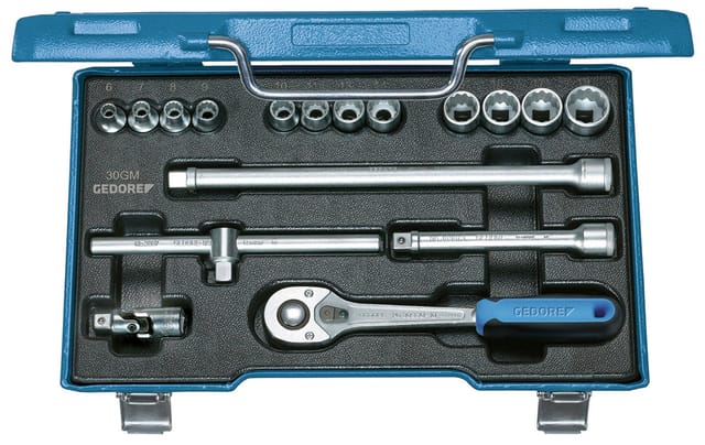 D 30 GMU-10 Steckschlüssel-Satz 3/8" 17-teilig UD-Profil 6-19 mm