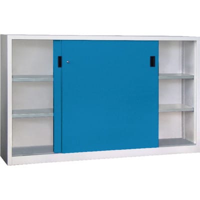 Schwerlastschiebetürenschrank 30331-200-600-735512 RAL7035/5012