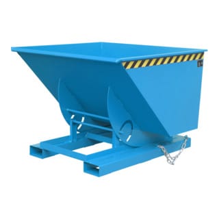 Kippbehälter mit Abrollsystem 1 cbm, RAL5012