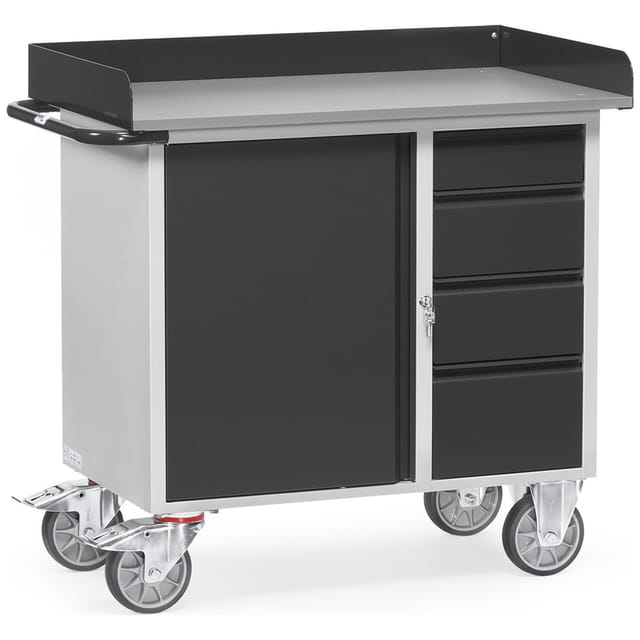 Werkstattwagen 12452/7016 Ladefläche 985 x 590mm, Flügeltür