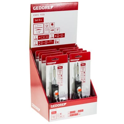 R38929008 Display 8x Knarrenschraubendreher Bit-Teleskop