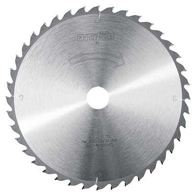 Kreissägeblatt ø250 x 2,8 x 2,0 x 30mm 40WZ