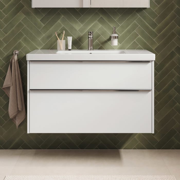 Duravit Joviva Keramik-waschtisch Mit Unterschrank 100 Cm