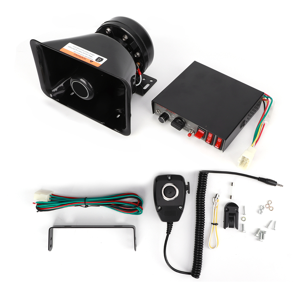 130 Db 200 W Autoalarmsirene – 9 Töne Mit Lautsprecher