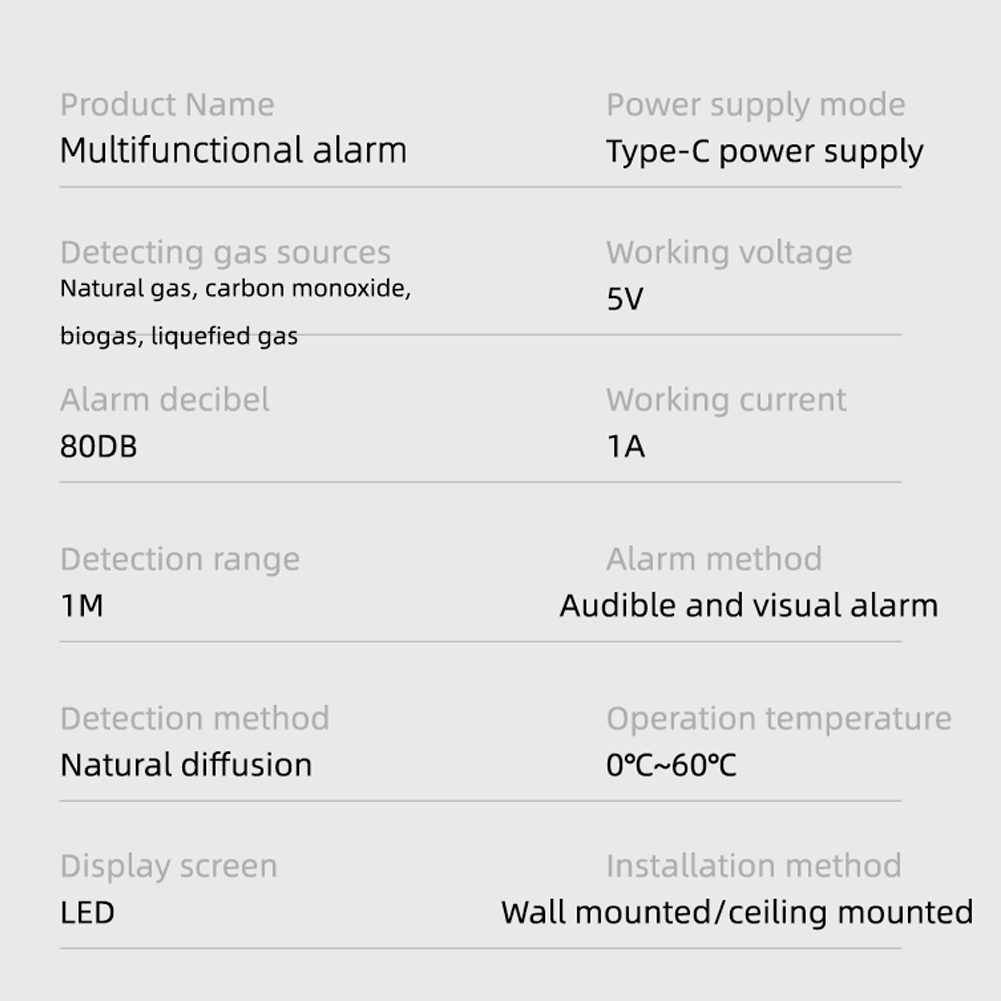 Tuya Zigbee Co Brenngasleckdetektor Tragbarer Kohlenmonoxid-lecktester Multifunktionale Konzentrations-heimluftqualität App Fernalarm Schnüffler Test Mit Ton- Und Lichtfunktion Gateways Erforderlich.