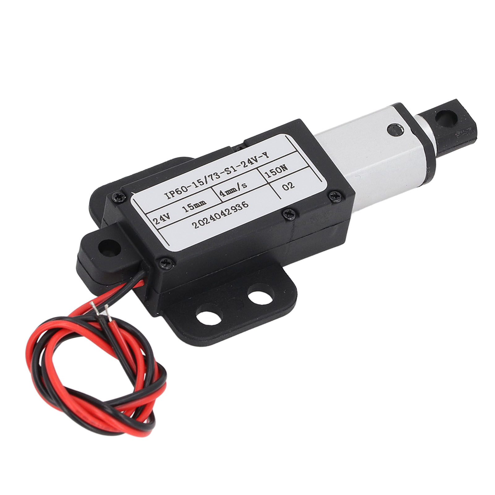 Mini-elektroantrieb Dc24v – 15 Mm Hub, 150 N Schubkraft, 4 Mm/s Geschwindigkeit
