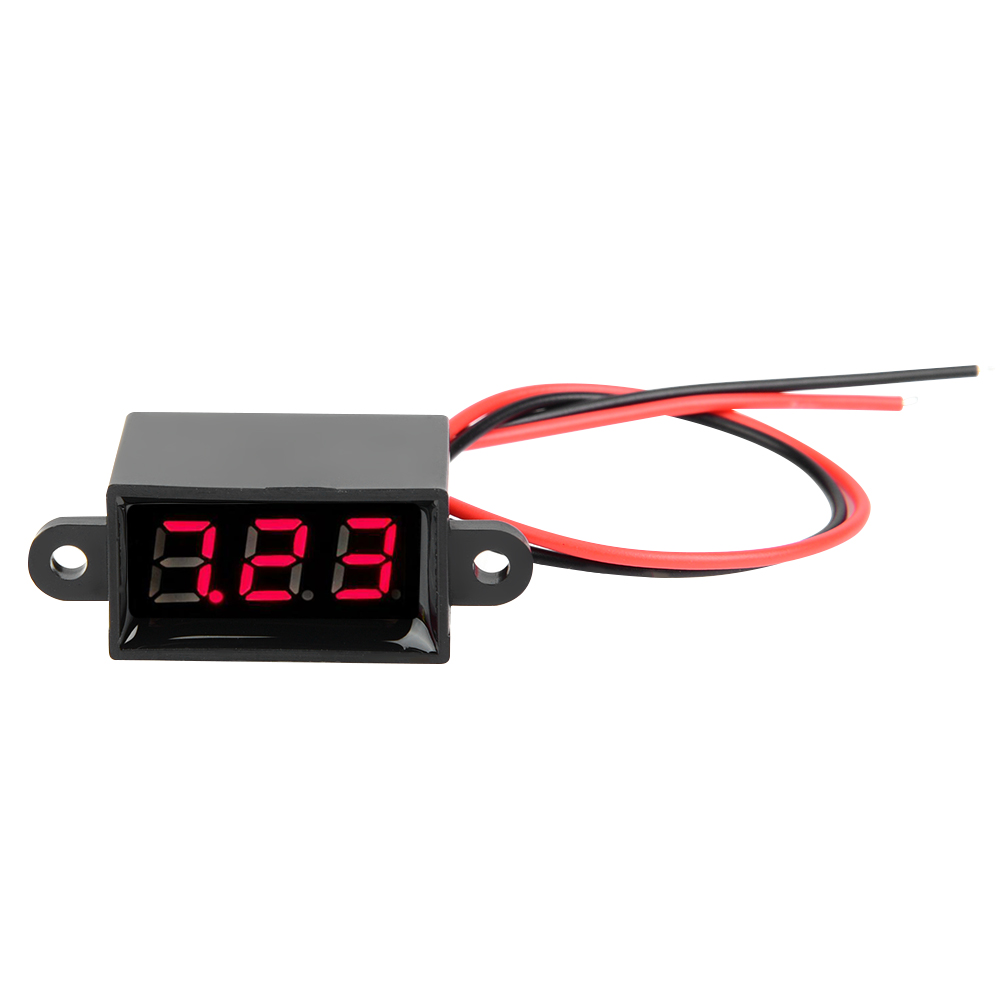 Digitales Led-voltmeter Für 3,0–30 V Gleichstrom – 0,28 Zoll Wasserdichtes Rotes Display