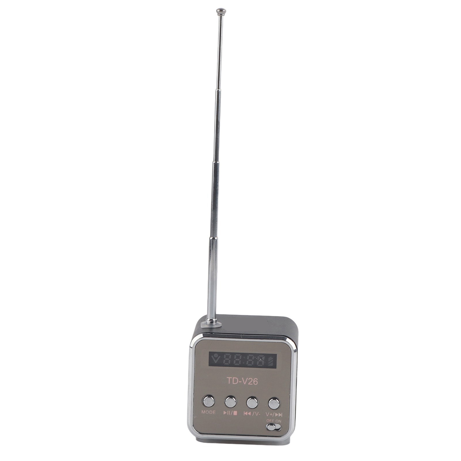 Mini-tragbarer Lautsprecher Mit Fm-radio Für Pc, Modernes Design, Kompatibel Mit Tf-karte Und Usb-stick, Farbe: Schwarz.