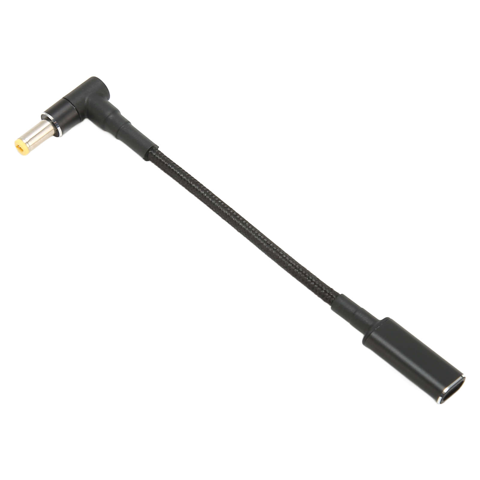 Usb-c-auf-dc-5,5-x-2,5-mm-adapter, Nylonummantelt, 100 W, Dual-chip, Sichere Verbindung, Stecker Und Buchse Für Laptops