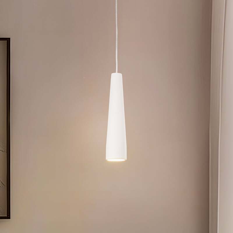 [gebraucht] B-ware Euluna Hängeleuchte Lectra Led Pendelleuchte Dimmbar Keramik Weiß 32cm Hoch