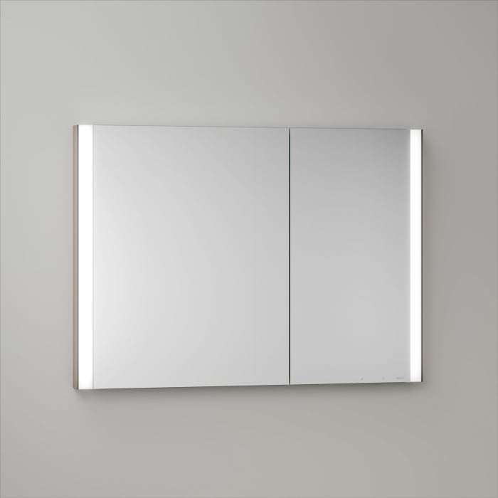 Keuco Royal Metis Led Unterputz-spiegelschrank 100 X 71 Cm, 2 Türen Mit Spiegelheizung, Asymetrisch