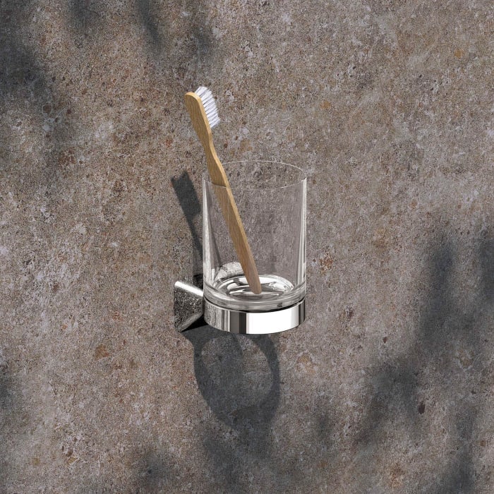 Keuco Hera Glashalter Mit Echtkristall-glas