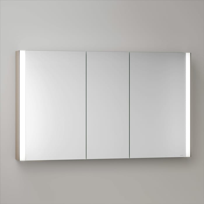 Keuco Royal Metis Led Aufputz-spiegelschrank 120 X 71 Cm, 3 Türen Mit Spiegelheizung