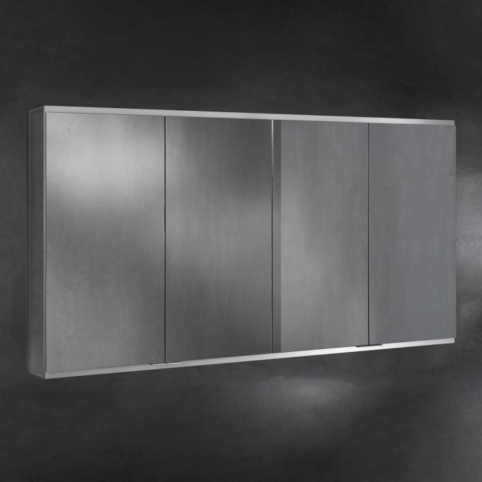 Keuco Royal P94 Aufputz-spiegelschrank 4-türig 160 X 16 Cm, Mit Led-beleuchtung