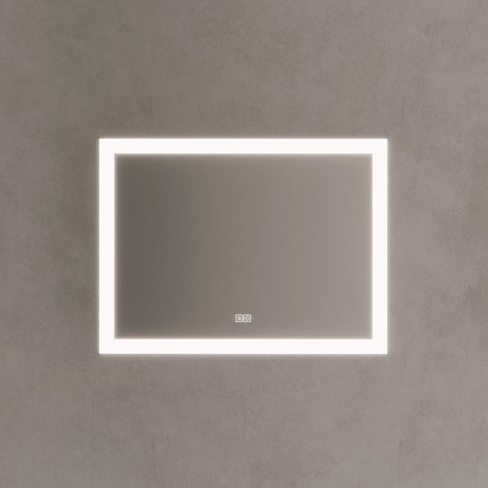Kronenbach Day Badspiegel 80 X 60 Cm Mit Dimmbarer Led-beleuchtung Und Antibeschlag