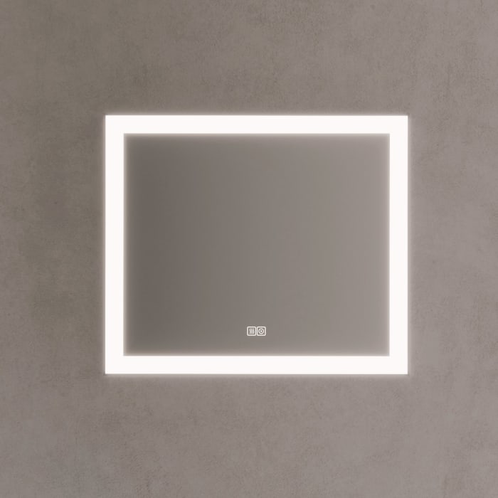 Kronenbach Day Badspiegel 70 X 60 Cm Mit Dimmbarer Led-beleuchtung Und Antibeschlag
