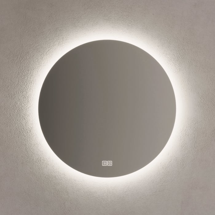 Kronenbach Moon Badspiegel Ø 80 Cm Mit Spiegelheizung Und Led-treiber