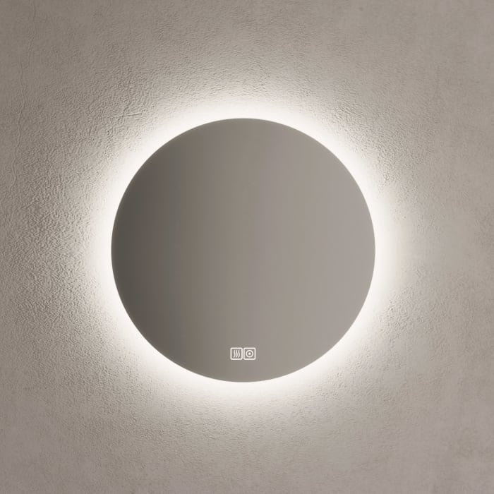 Kronenbach Moon Badspiegel Ø 60 Cm Mit Spiegelheizung Und Led-treiber