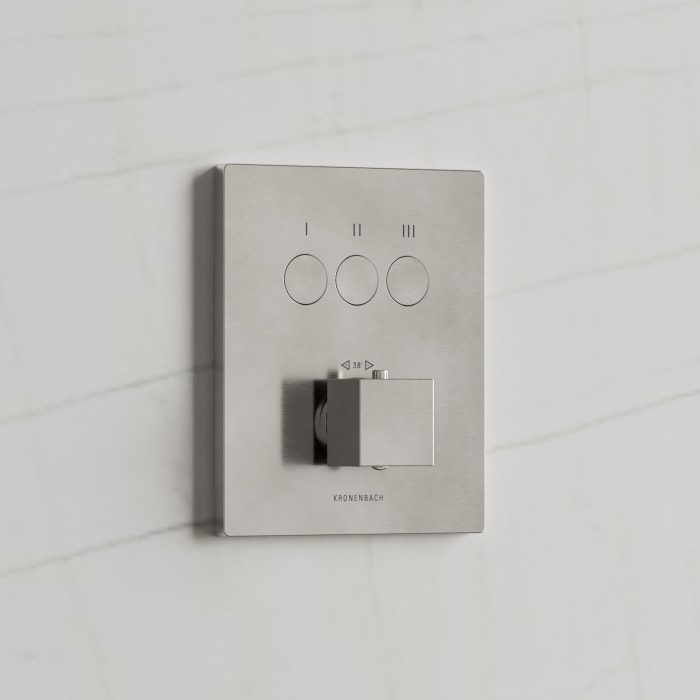 Kronenbach Smart Push Thermostat Unterputz Für 3 Verbraucher, Eckige Ausführung