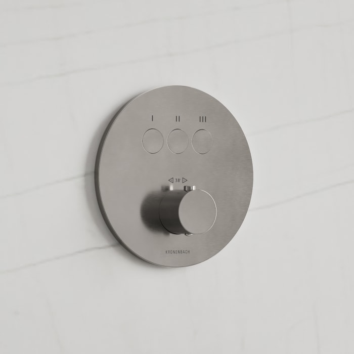 Kronenbach Smart Push Thermostat Unterputz Für 3 Verbraucher, Runde Ausführung