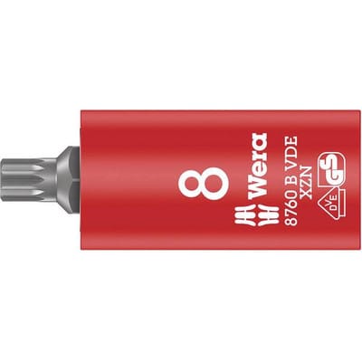 8760 B VDE XZN Zyklop Bitnuss, isoliert, mit 3/8"-Antrieb, für Innenvielzahn-Schrauben, M 8 x 59 mm