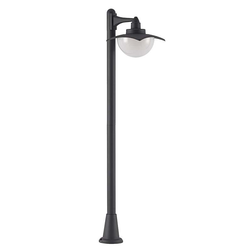 [gebraucht] B-ware Lindby Wegeleuchte Gartenleuchte Elinda Led Dimmbar Dunkelgrau 110cm Ip44