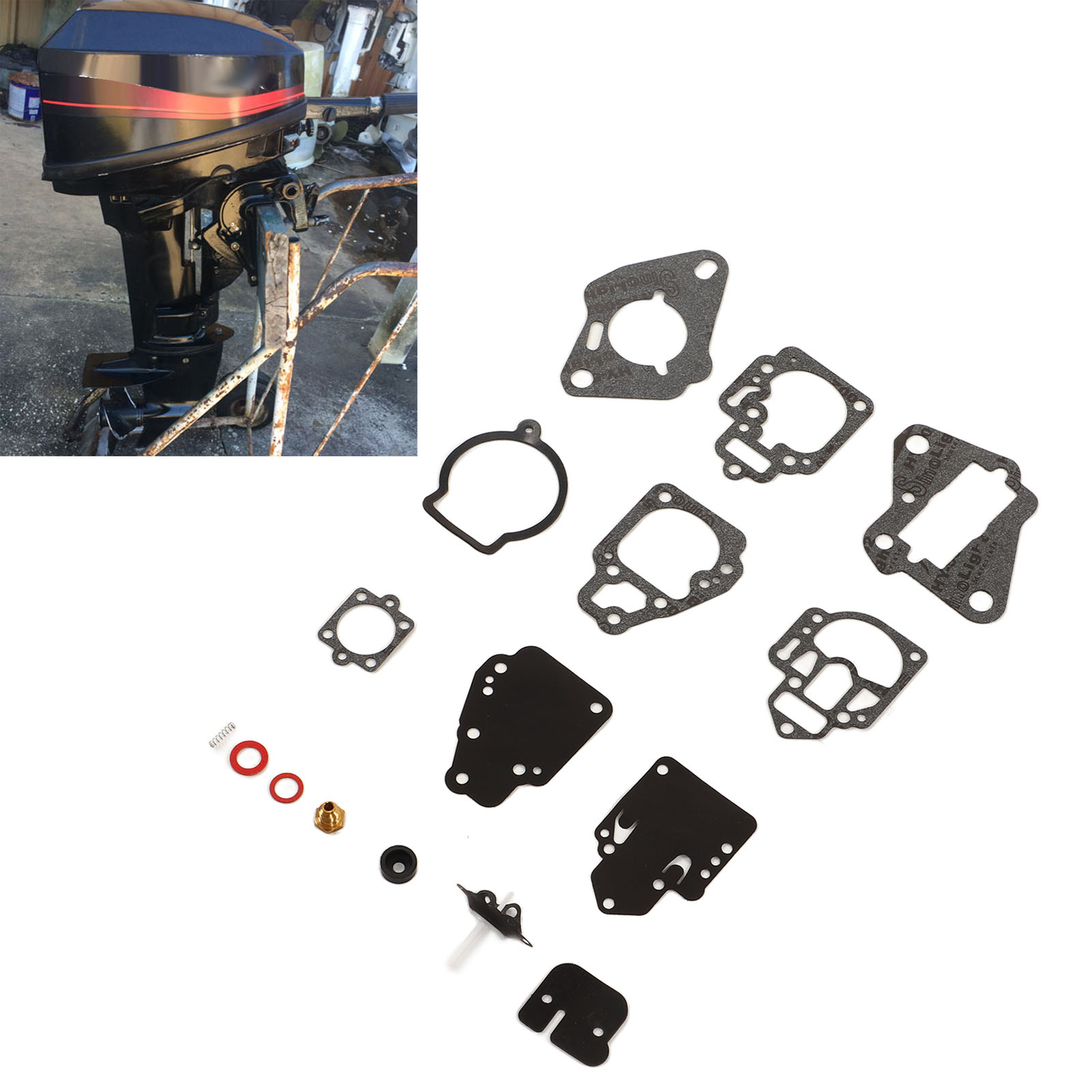 Reparatur- Und Umbausatz Kompatibel Mit Mariner 6, 8, 9, 9, 10, 15, 20 Und 25 Ps Vergaser-außenbordmotoren (referenz 1395-9761).
