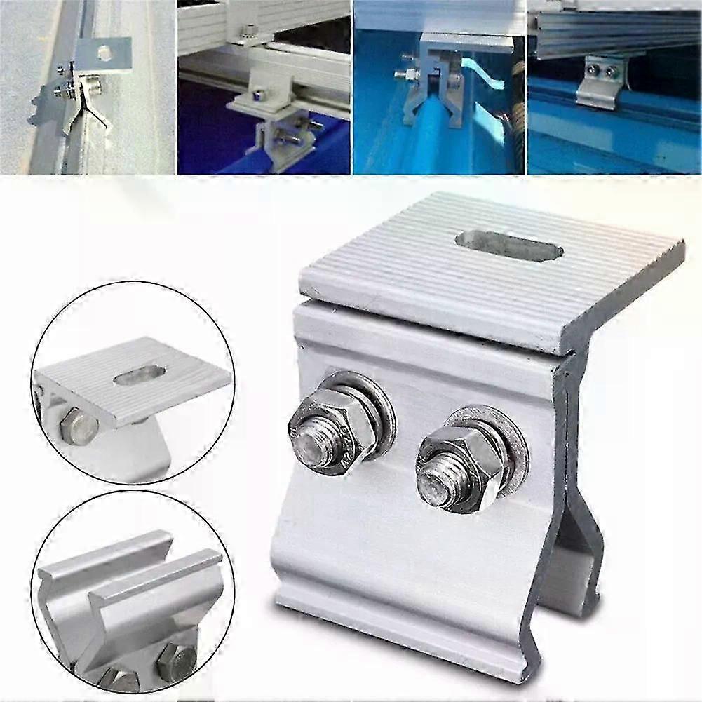1/4-teilige Solarmodul-montagehalterung, Kompatibel Mit Photovoltaik-montagesystemen Für Flachdächer, Edelstahl, Montagezubehör