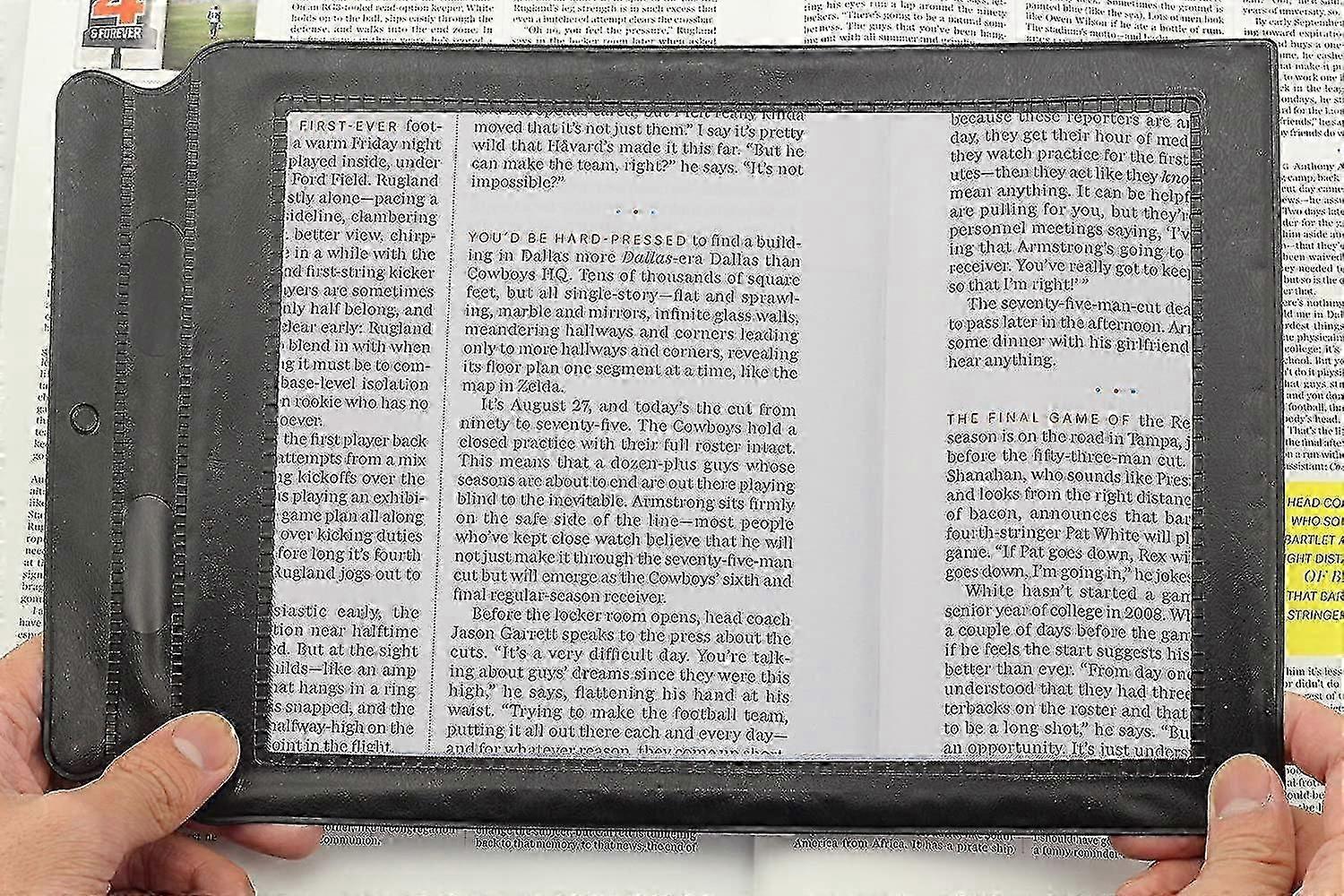 A4-format (ganze Seite). Kompatibel Mit Großen Papierbögen. Kompatibel Mit Einer Lupe. Lesehilfe.
