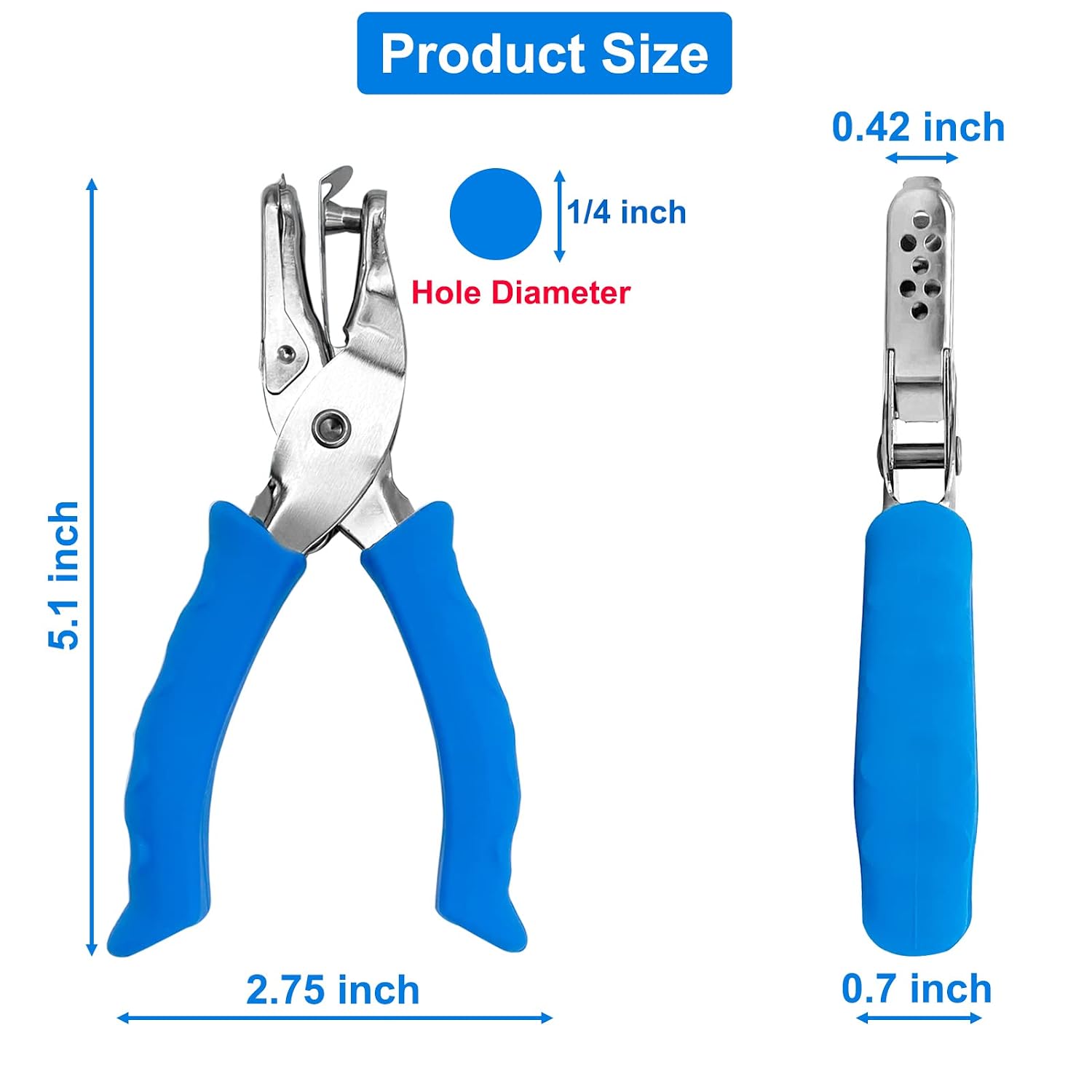 Locher Mit Blauem Softgriff, 2er-pack