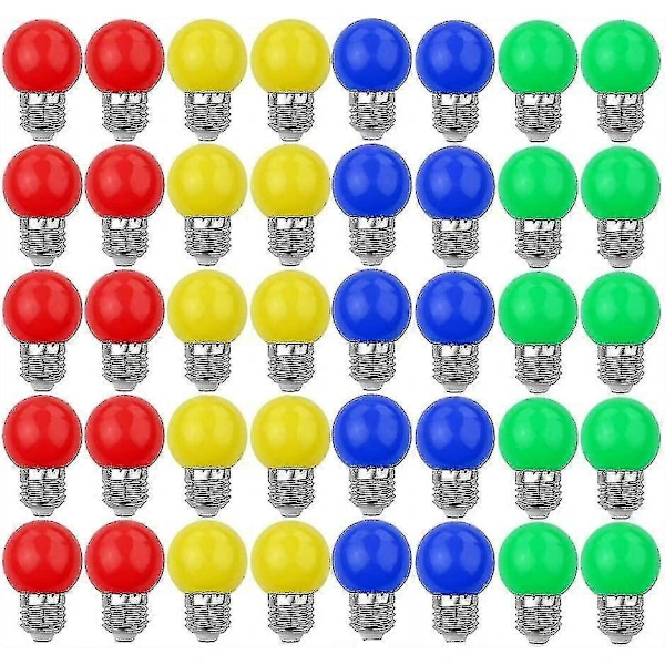40 Farbige E27-led-lampen Mit Je 240 Lumen Für Die Innendekoration