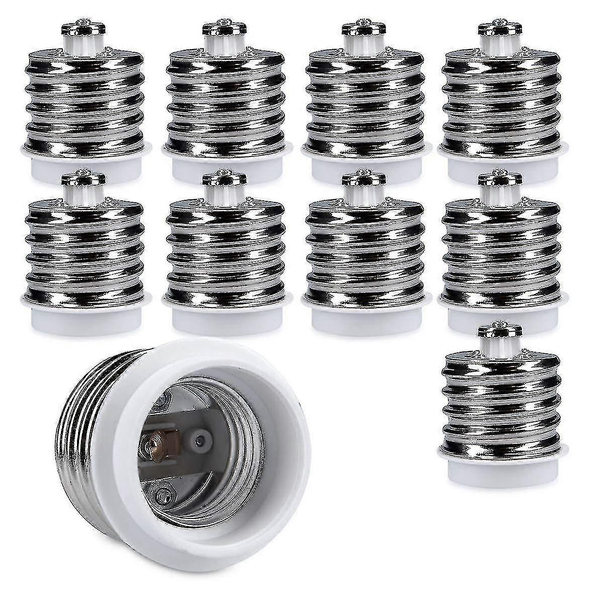 10 Fassungsadapter – 10 E40-auf-e27-fassungsadapter – E27-fassungsadapter Kompatibel Mit Halogen- Und Led-lampen – Gut