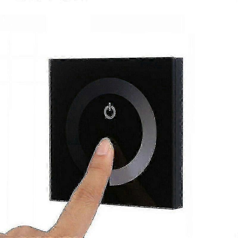 Touchscreen-led-wandleuchten-dimmer, Schwarz, 12–24 V Dc
