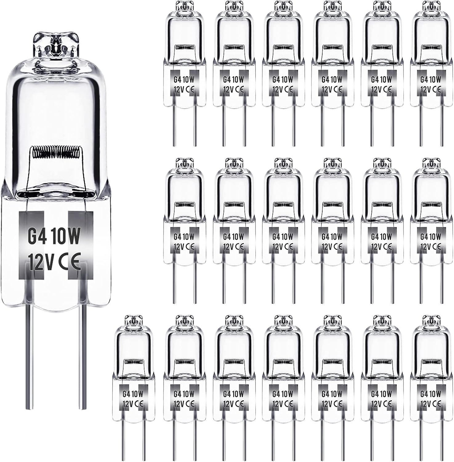 G4 10w 12v Warmweiße Halogenlampen (20er-packung)