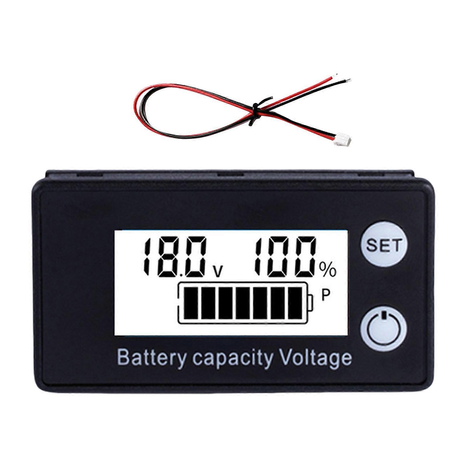 Batteriekapazitätsanzeige 8–100 V, Digitales Lcd-wattmeter, Spannungs- Und Säurelebensdauertester, Kompatibel Mit Auto- Und Motorradzubehör
