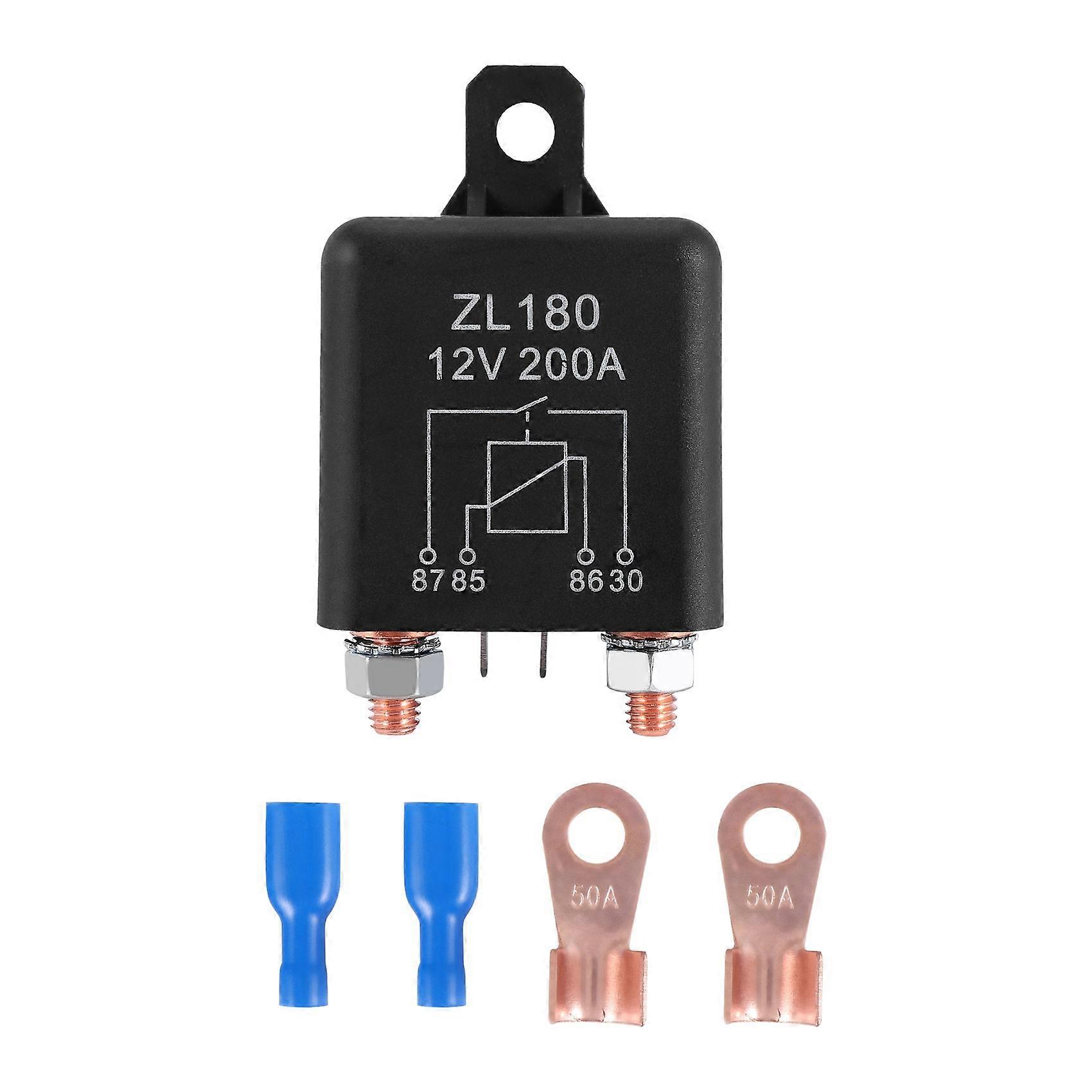 12v 200a Relais Für Auto, Lkw, Motor, Boot, Leistungsstarkes Relais Zl180 Mit 2-poligem Sockel
